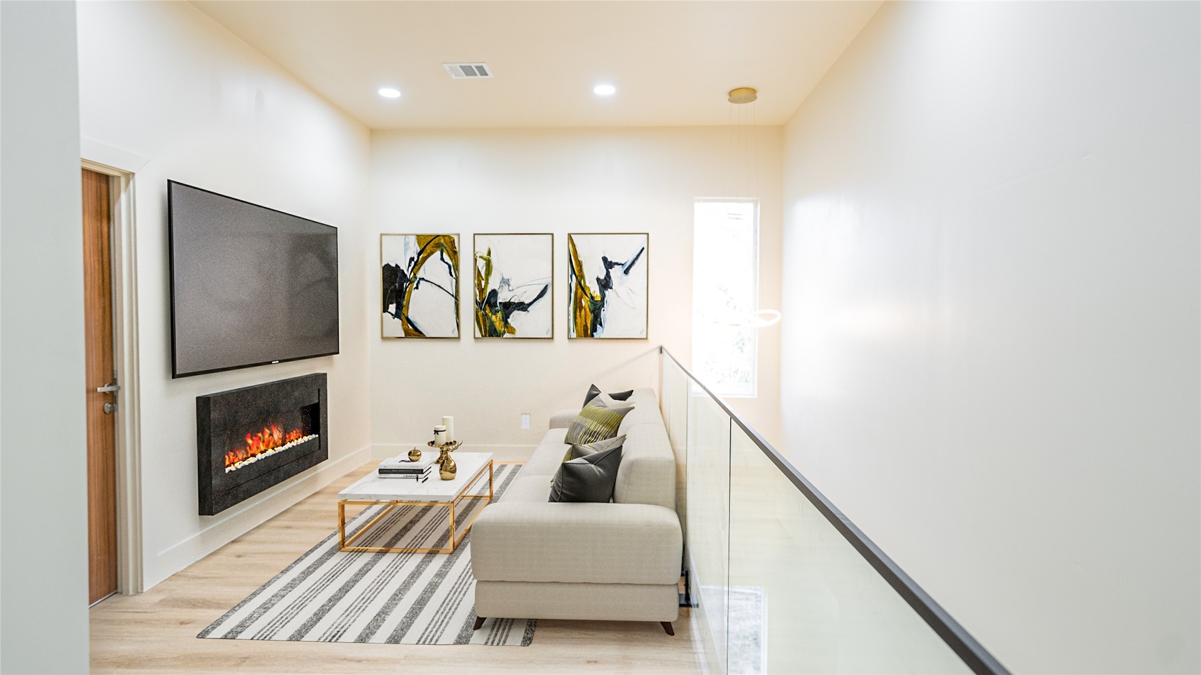 0 Noah Street Houston, TX 77021 - Photo 9 of 15 a living room with furniture and a fireplace