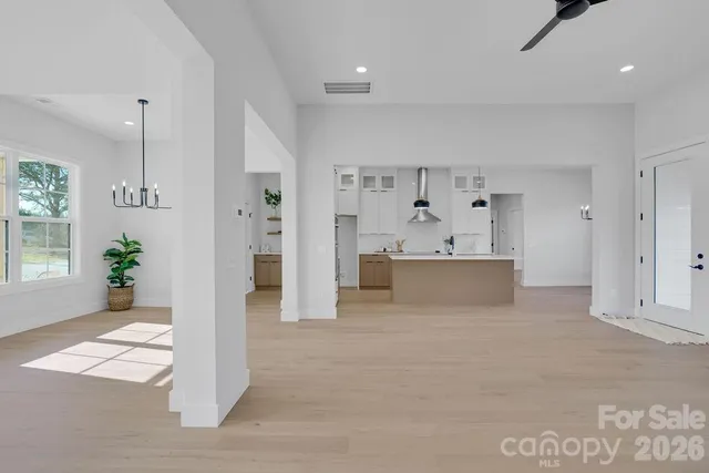 a view interior of the house and natural light