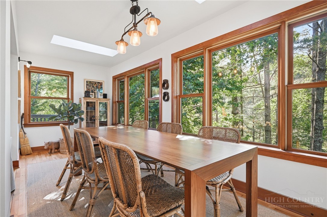 165 All Hallows Road Boone, NC 28607 - Photo 18 of 50 a view of a dining room with furniture window and outside view