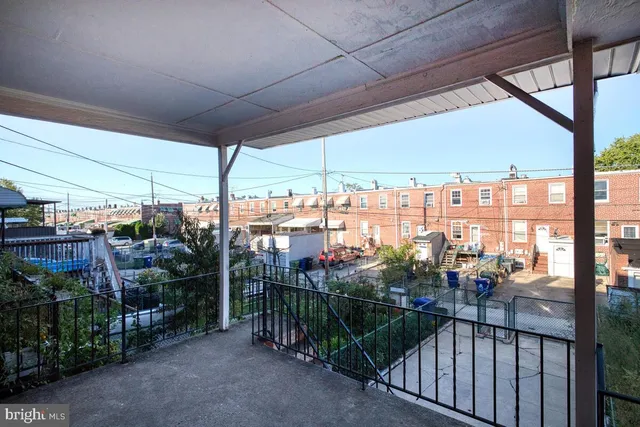 a view of city from balcony