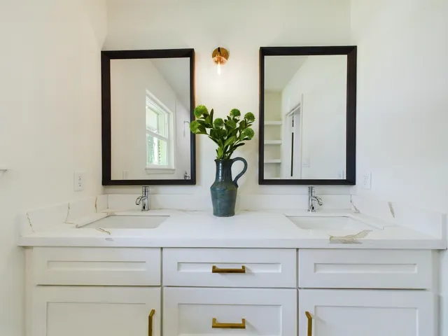 a bathroom with a shower and a toilet