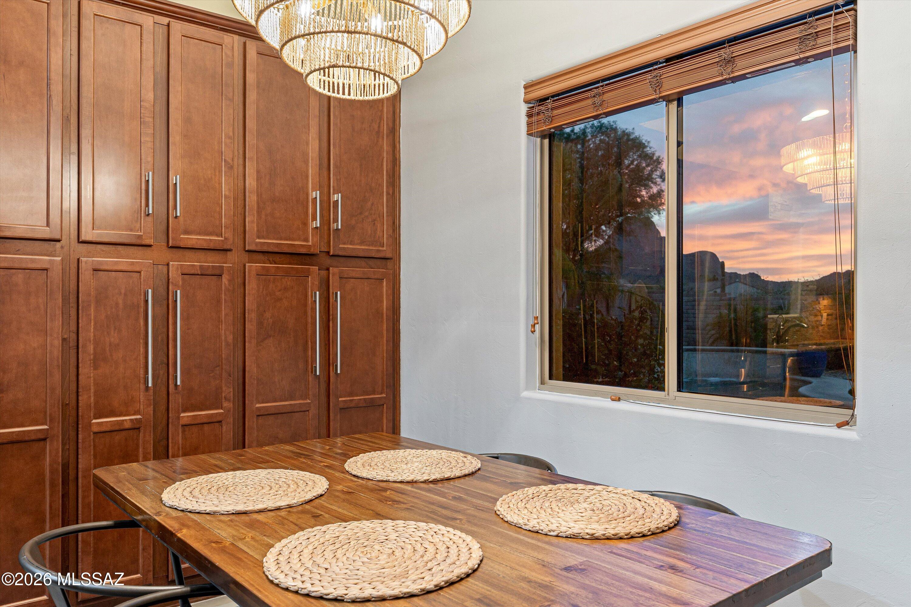 7169 West Oracle Ridge Trail Tucson, AZ 85743 - Photo 20 of 51 12-Dining Area Twilight