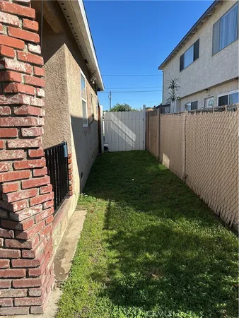 a backyard of a house