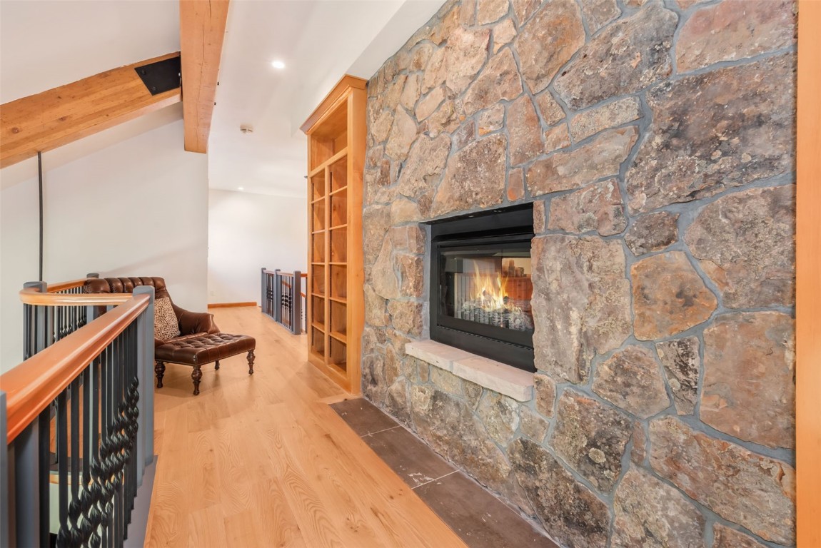 2911 Inverness Way Steamboat Springs, CO 80487 - Photo 29 of 43 a outdoor space with wooden floor and a fireplace