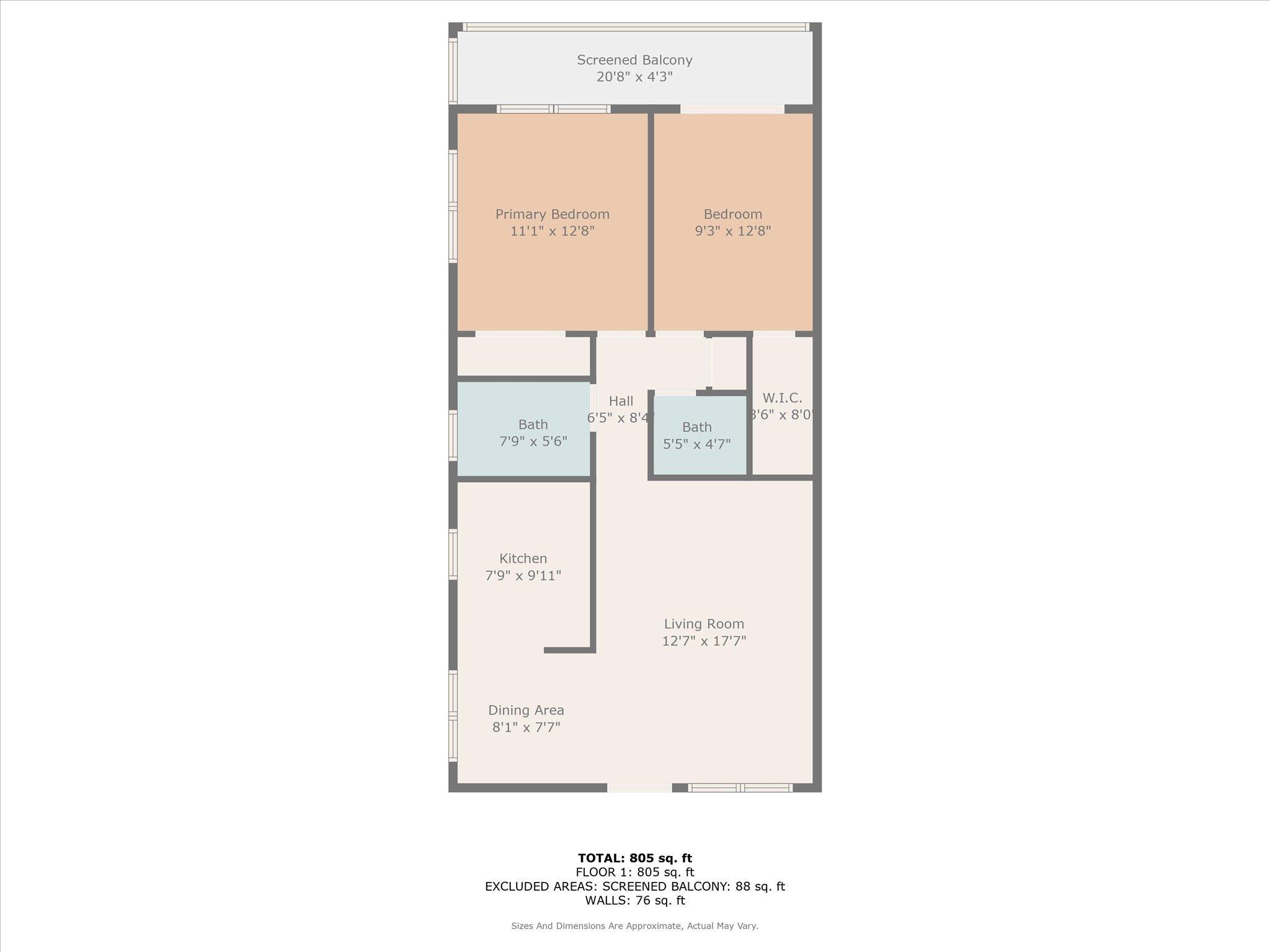 151 Fanshaw D Boca Raton, FL 33434 - Photo 35 of 35 Floor Plan