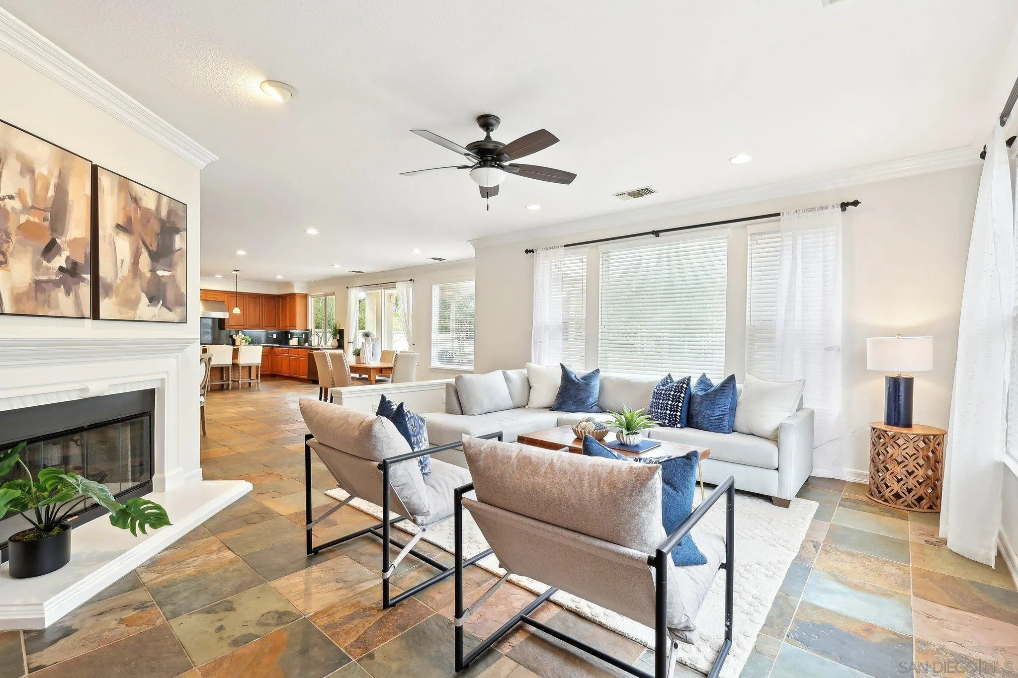 11781 Treadwell Drive Poway, CA 92064 - Photo 21 of 63 a living room with furniture and a fireplace