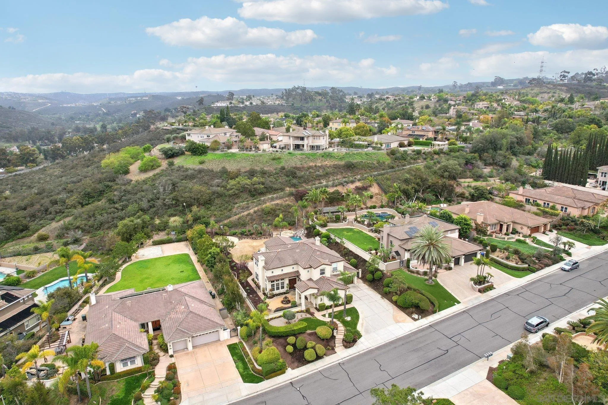 11781 Treadwell Drive Poway, CA 92064 - Photo 62 of 63 an aerial view of residential houses with outdoor space