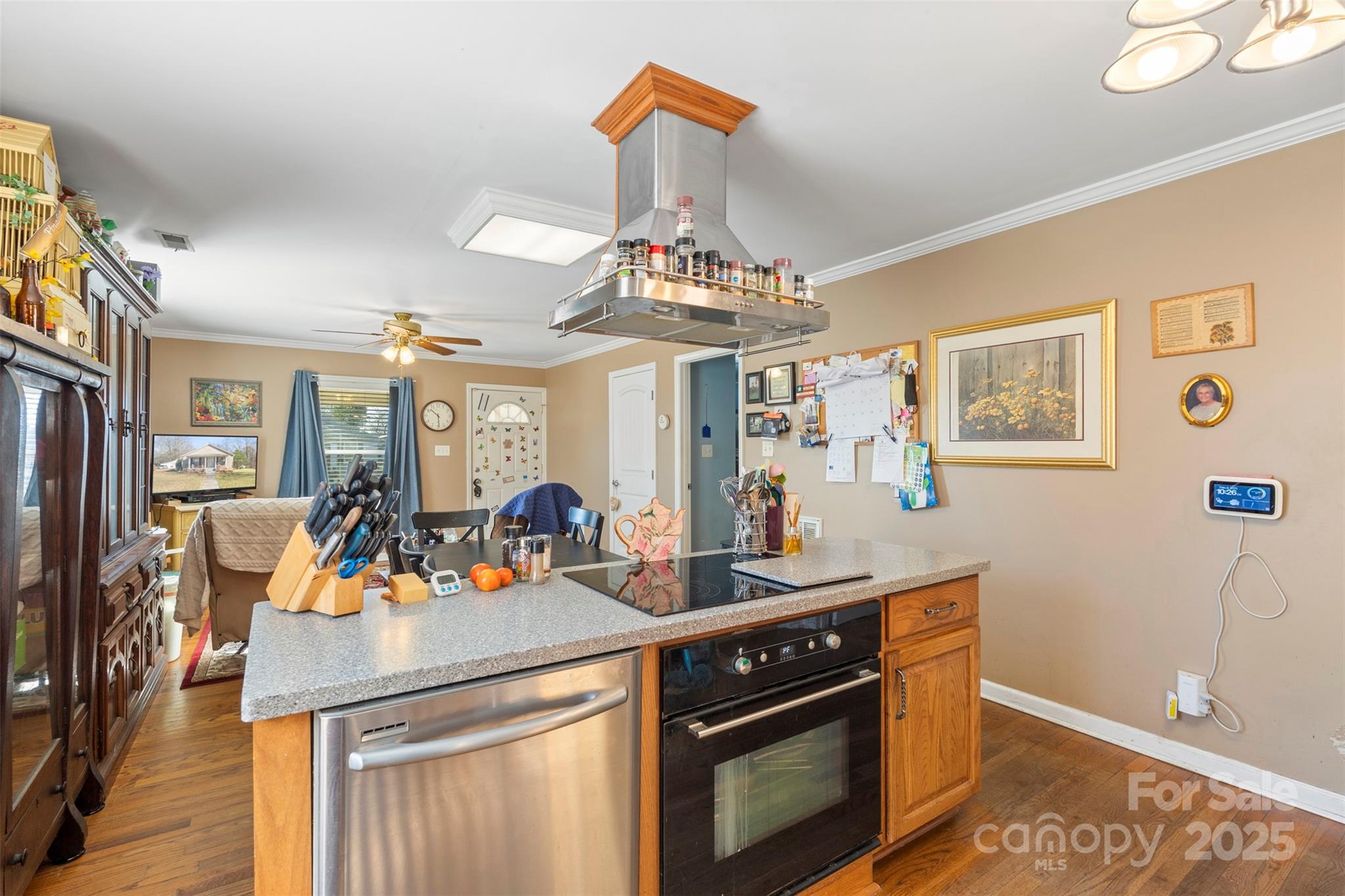 1580 Pine Ridge Road China Grove, NC 28023 - Photo 11 of 35 a view of a dining room with furniture wooden floor and chandelier
