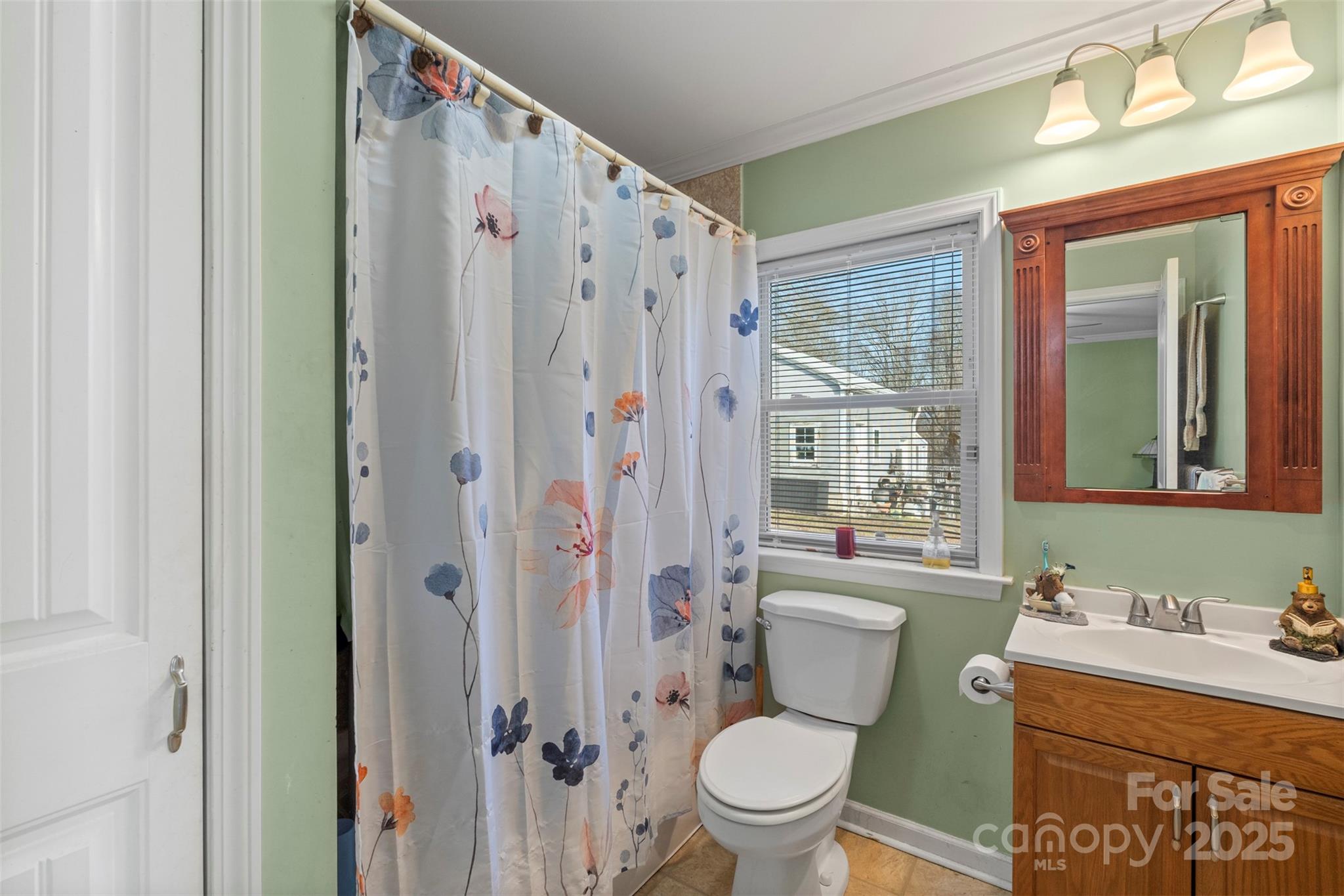 1580 Pine Ridge Road China Grove, NC 28023 - Photo 17 of 35 a bathroom with a granite countertop toilet sink and shower