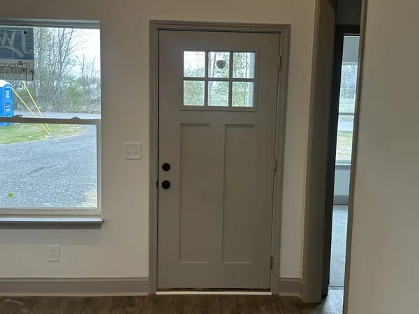 a view of a window in a room