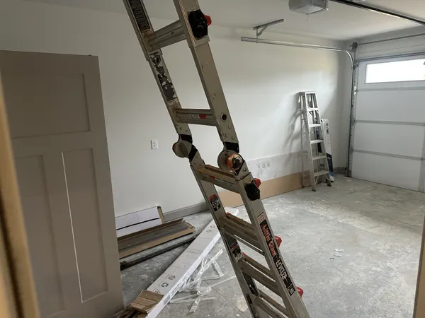 a bathroom with a shower and a sink