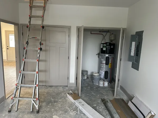 a close view of door lock