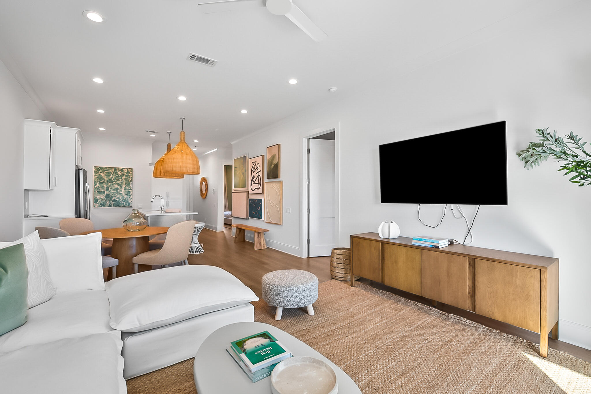 70 Marthas Lane, Unit 2204 Santa Rosa Beach, FL 32459 - Photo 12 of 29 a living room with furniture and a flat screen tv