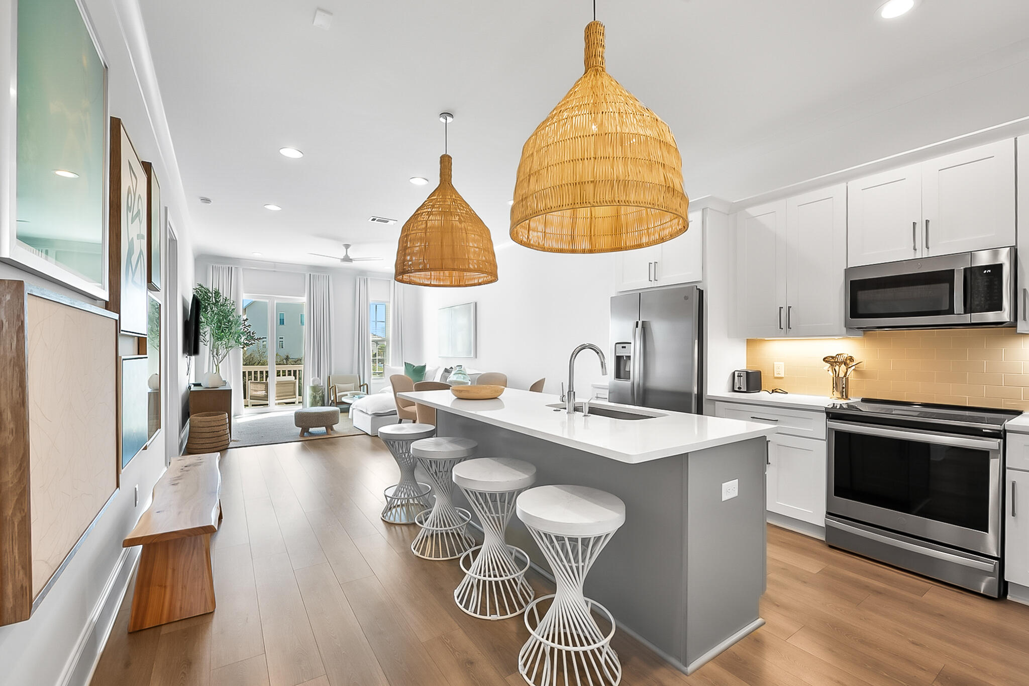 70 Marthas Lane, Unit 2204 Santa Rosa Beach, FL 32459 - Photo 6 of 29 a kitchen with sink refrigerator and stove