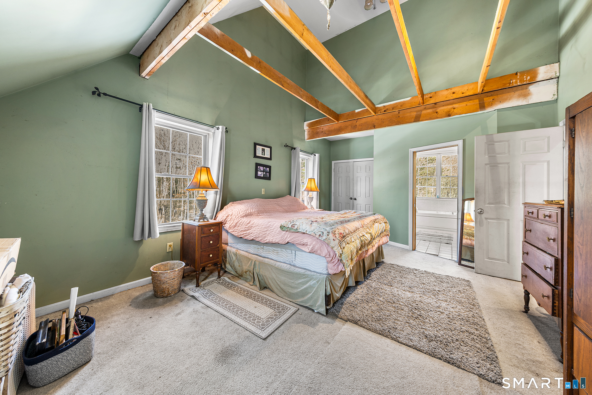 280 Village Hill Road Willington, CT 06279 - Photo 23 of 35 a bedroom with a bed and a table