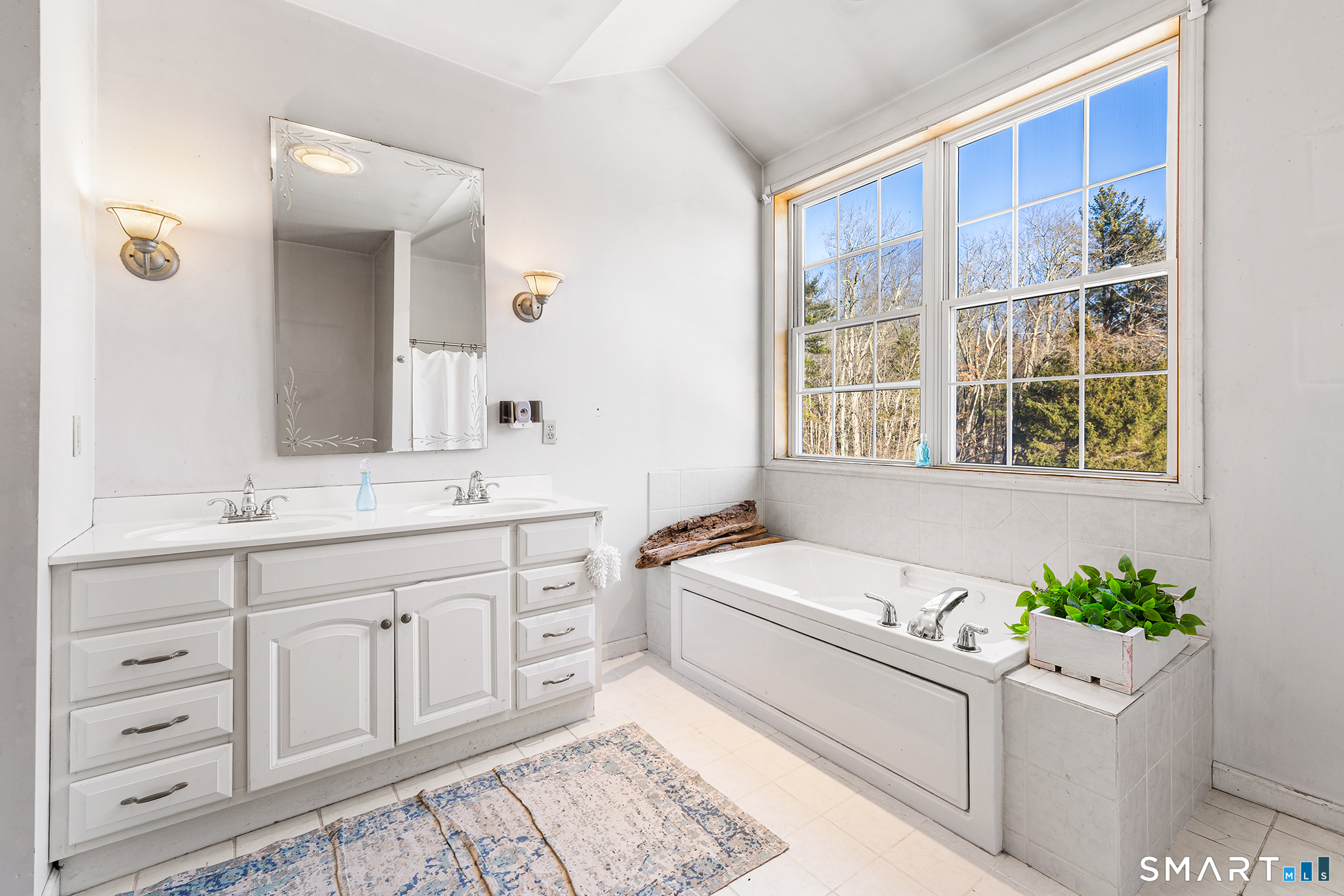 280 Village Hill Road Willington, CT 06279 - Photo 25 of 35 a bathroom with a tub sink and mirror