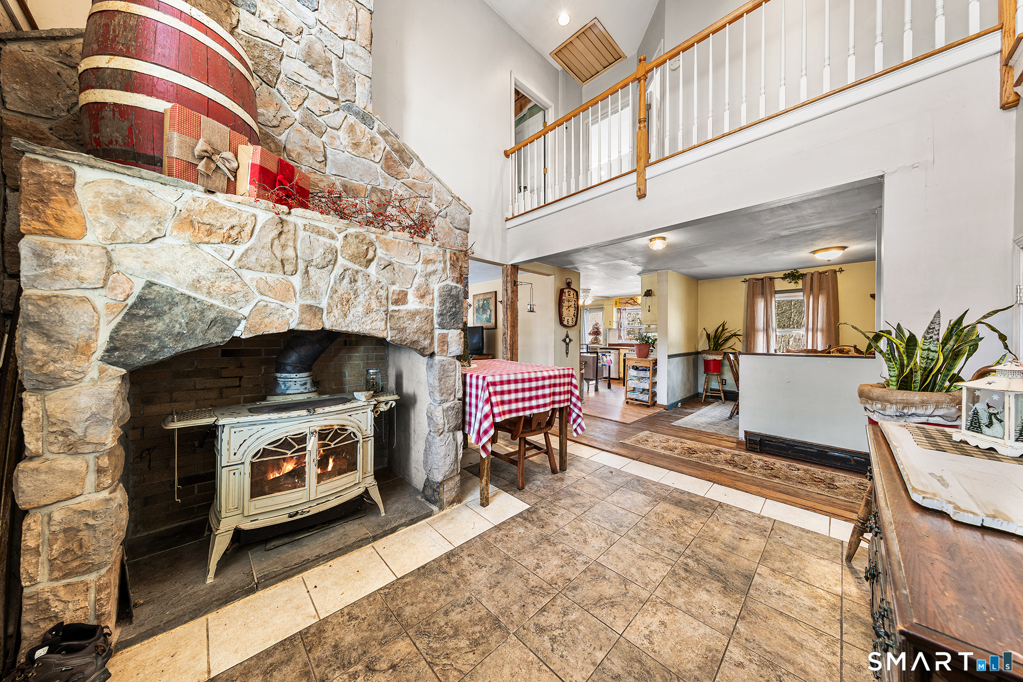 280 Village Hill Road Willington, CT 06279 - Photo 6 of 35 a living room with furniture and a fireplace