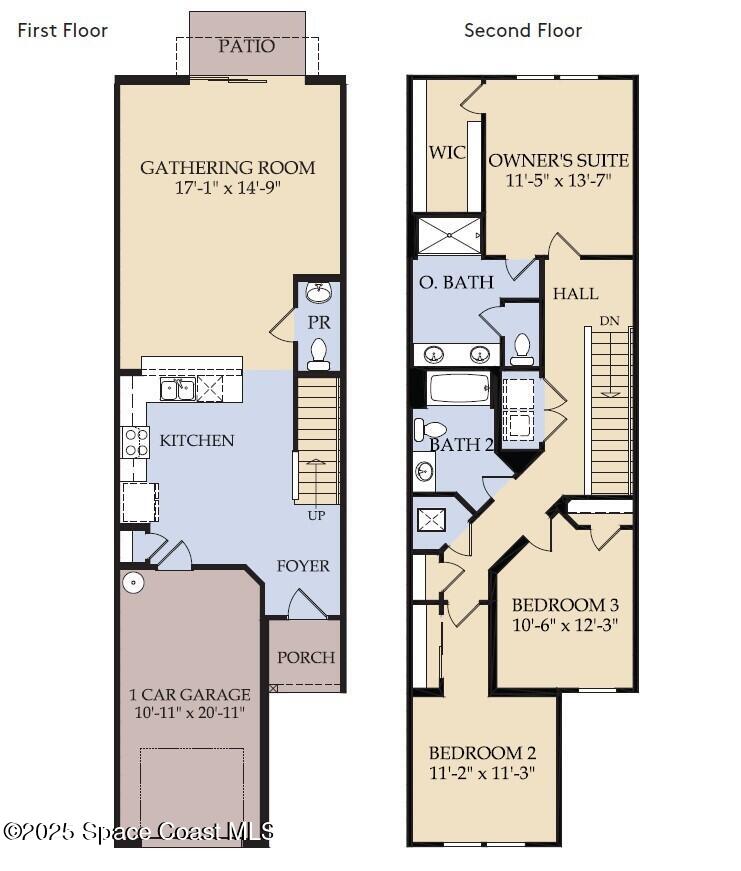 4441 Jetty Lane Northeast Palm Bay, FL 32905 - Photo 2 of 16 Springdale Floor 1 and Floor 2 - Harbor