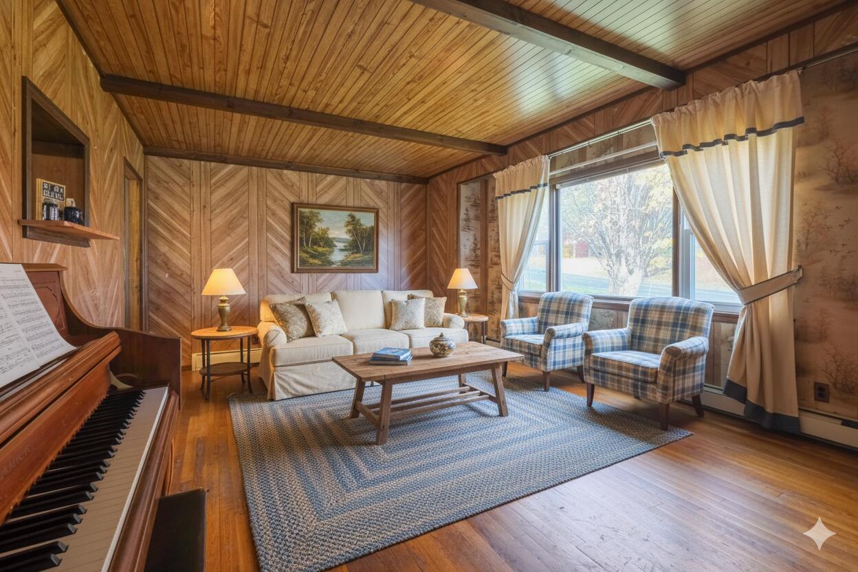 62 Litchfield Road Bowdoin, ME 04287 - Photo 7 of 43 Virtually staged Living Room