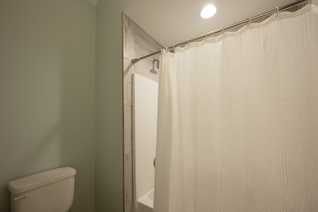1652 Pierce Road Waverly Hall, GA 31831 - Photo 42 of 51 a bathroom with a shower curtain and a toilet next