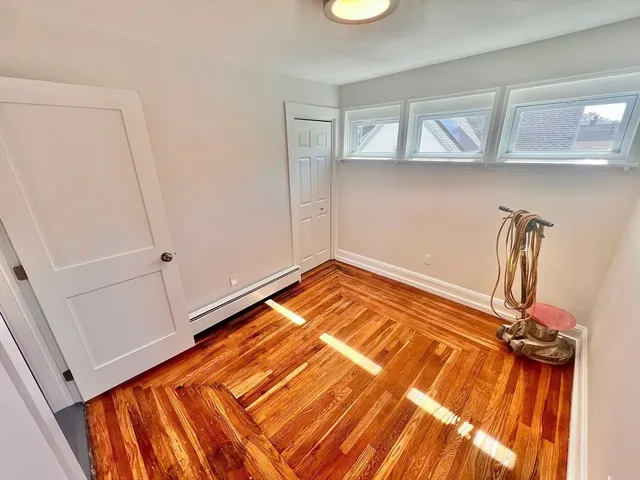 a view of a room with rack on the wall