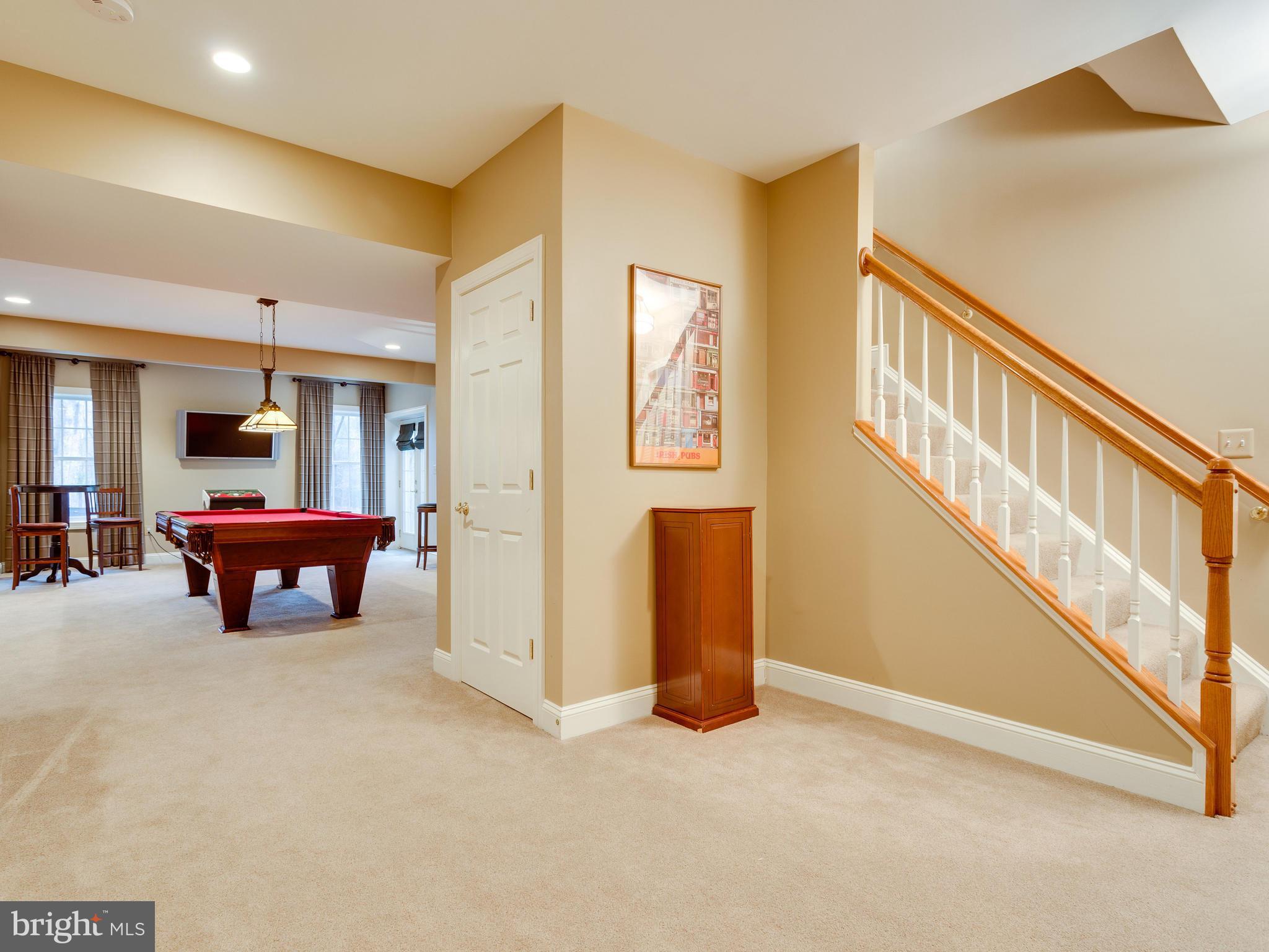 4013 Laurel Road Alexandria, VA 22309 - Photo 22 of 30 a living room with furniture and a pool table