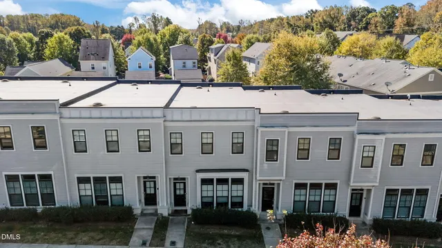 front view of a building with a yard