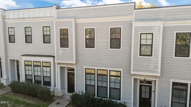 a view of a brick building