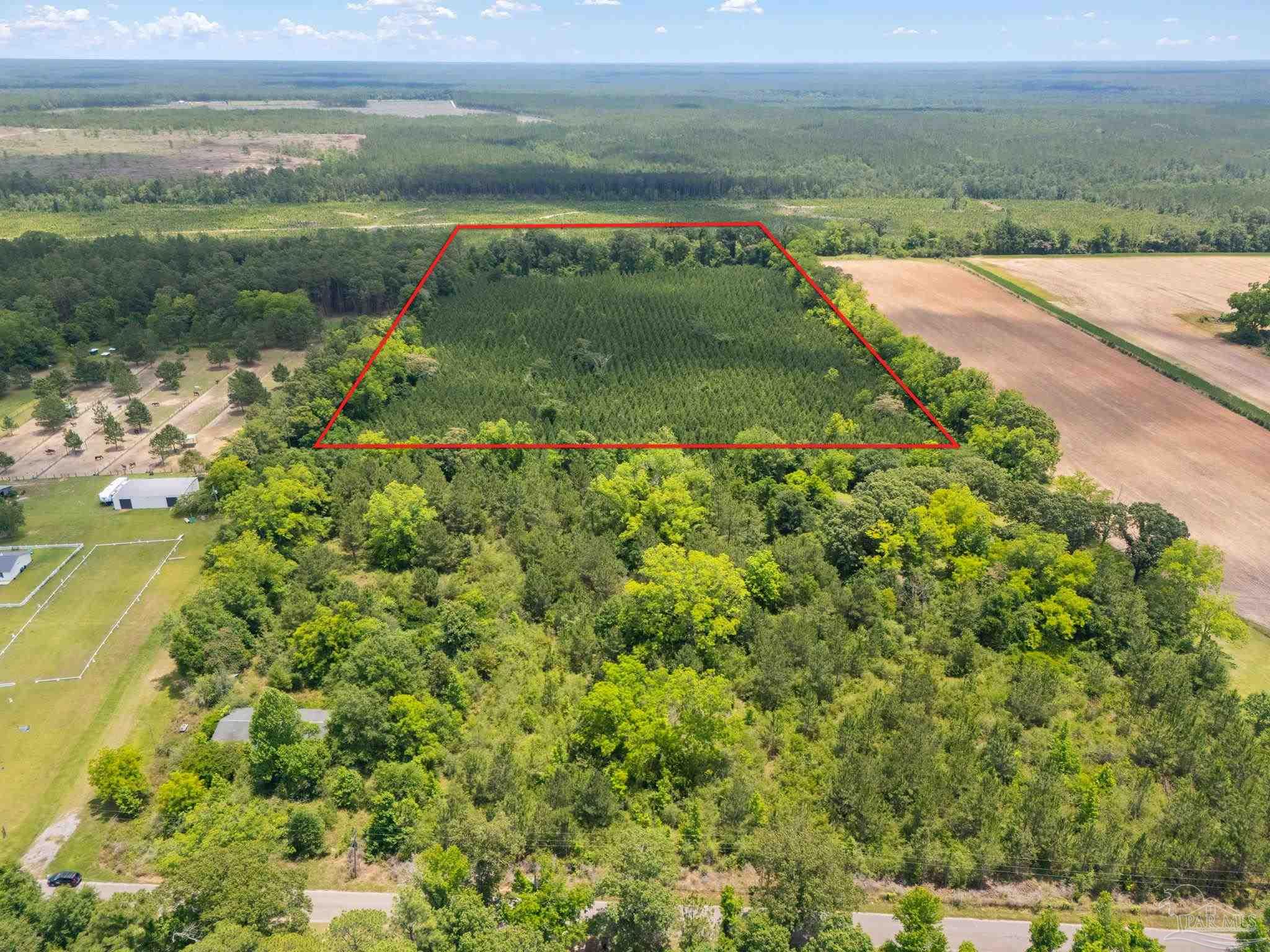 0 Lewis Road Milton, FL 32570 - Photo 5 of 14 a view of a lake with a big yard