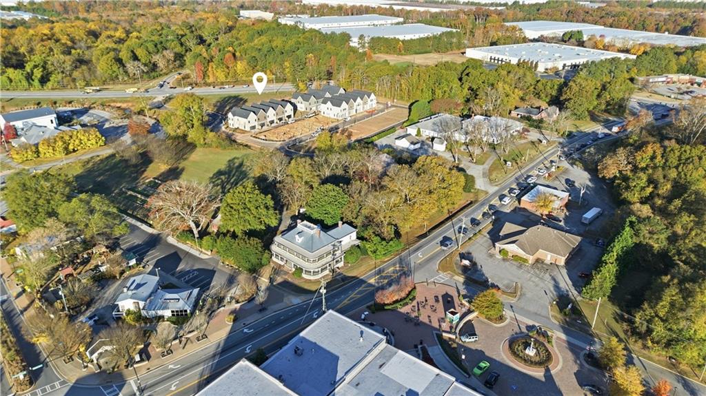 331 Orchid Street Braselton, GA 30517 - Photo 53 of 57 an aerial view of a house with a swimming pool