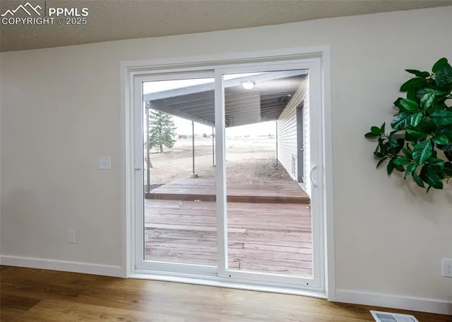 a view of a roof deck