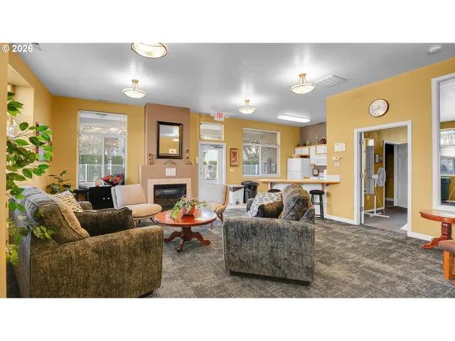 an aerial view of houses with yard