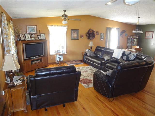 130 Temperance Valley Road Hickman, TN 38567 - Photo 4 of 20 The living room is very spacious and has beautiful hardwood floors.