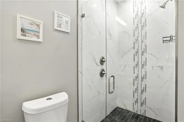 a view of small space with racks on the wall