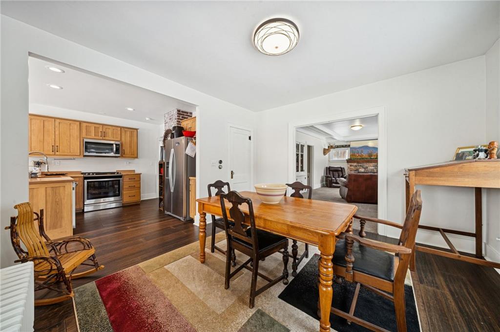 460 Beaver Run Road Apollo, PA 15613 - Photo 14 of 47 a view of a dining room with furniture and wooden floor