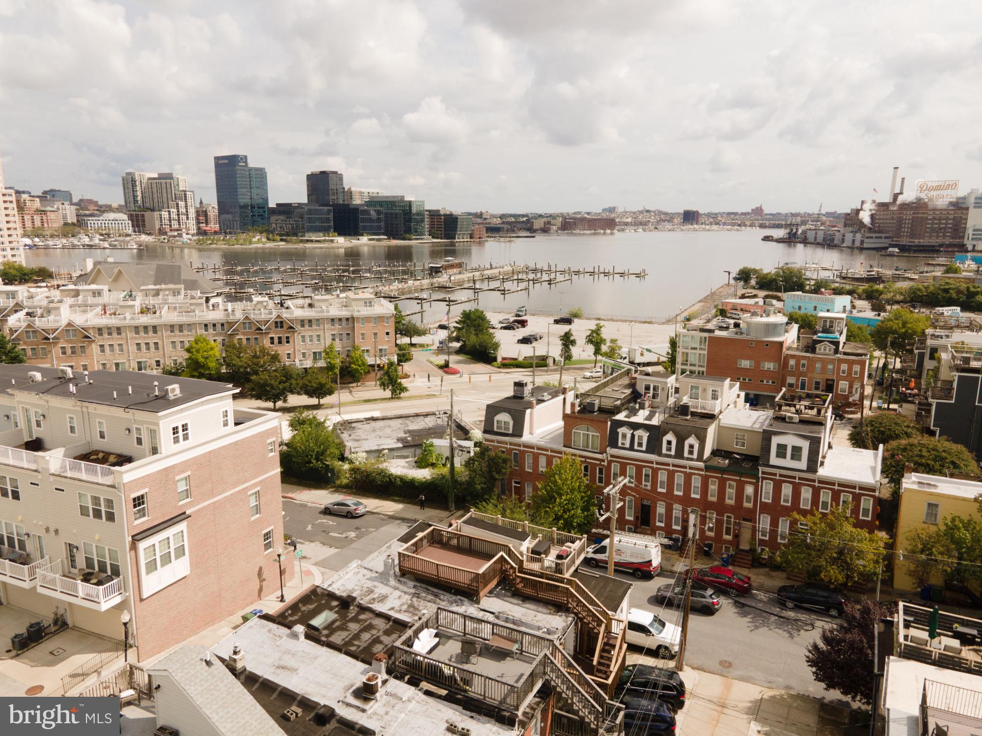545 Gittings Street Baltimore, MD 21230 - Photo 25 of 40 an aerial view of a city with ocean view