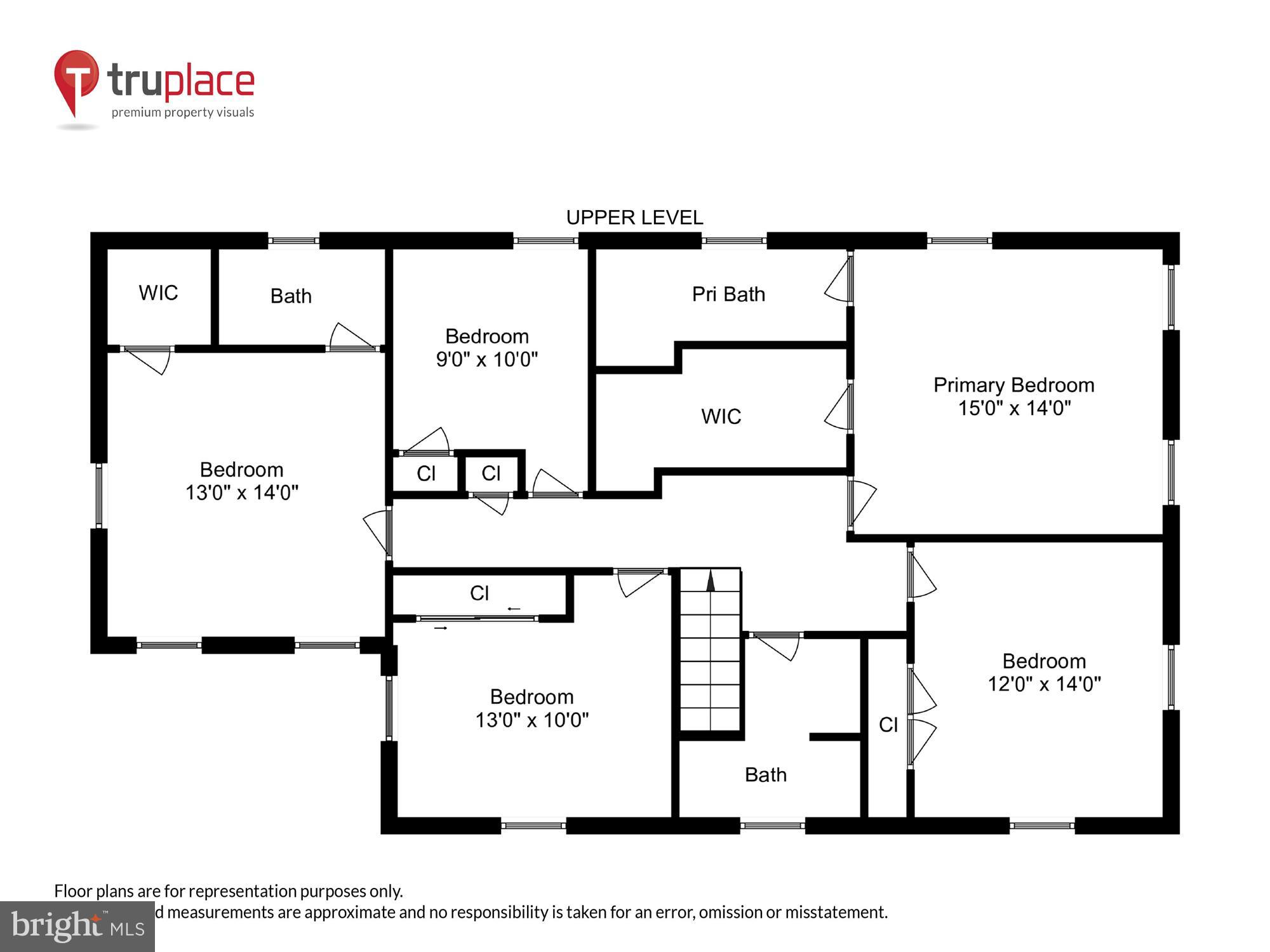 604 Aster Boulevard Rockville, MD 20850 - Photo 91 of 91 Upper Level (Labels & Measurements)