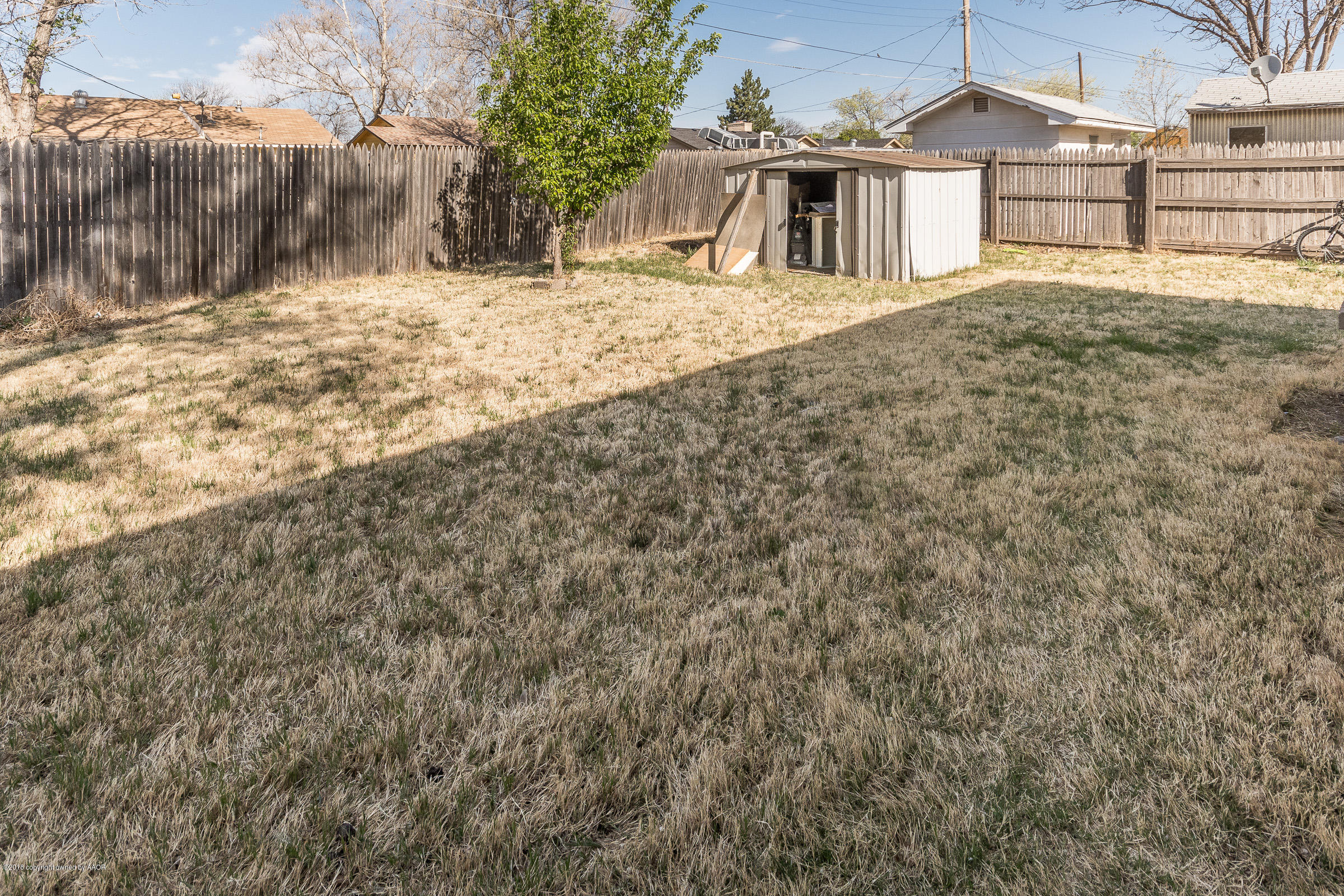 4004 Cline Road Amarillo, TX 79110 - Photo 13 of 16 Back Yard_