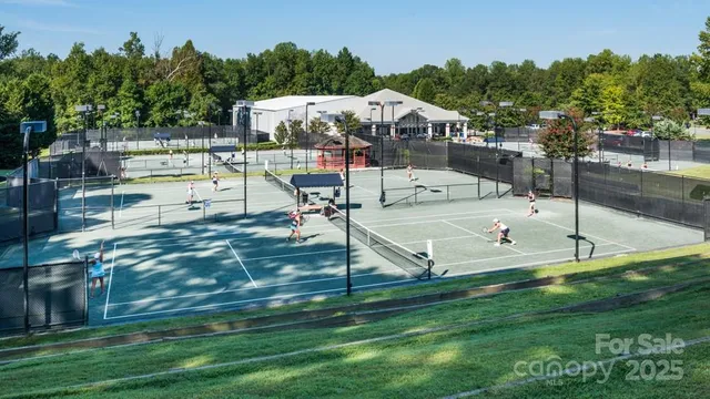 an outdoor space with garden