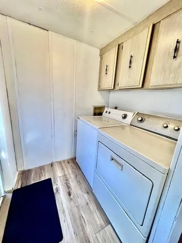 a backyard of a house with seating space