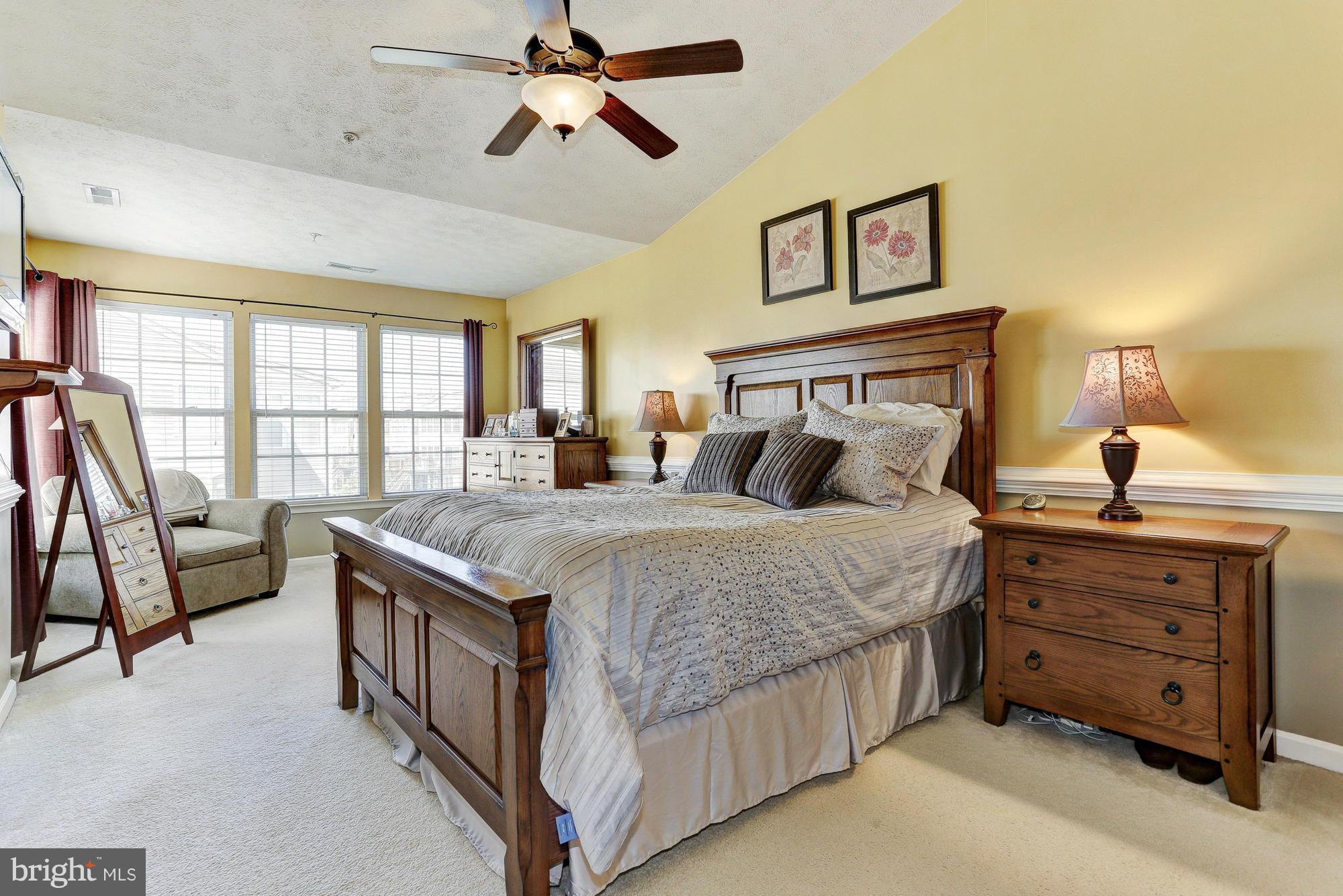 9732 Selfridge Road Middle River, MD 21220 - Photo 13 of 21 Master Bedroom with Vaulted Ceiling