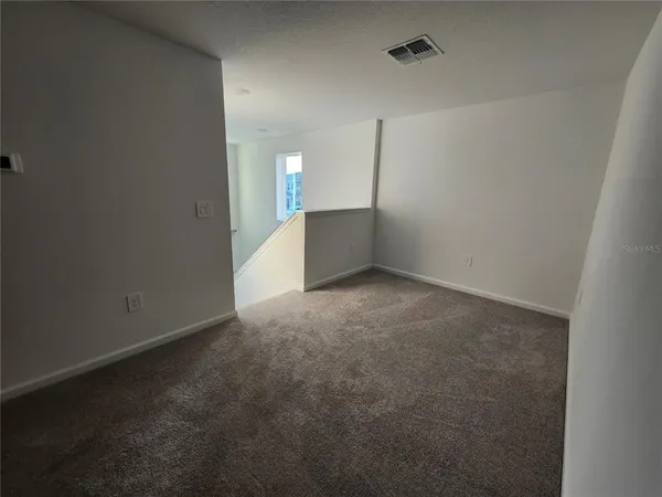 a view of a window in a room