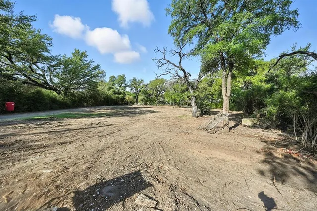 a view of backyard with green space