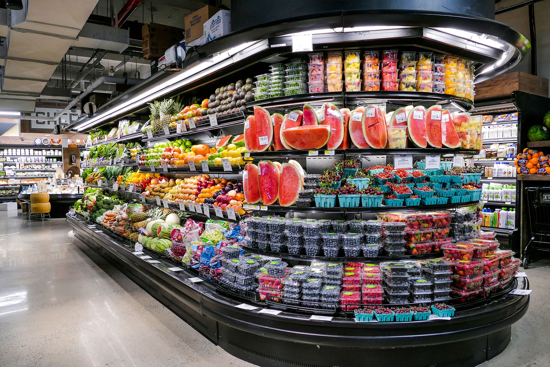 70 Pine Street, Unit 1802 Manhattan, NY 10005 - Photo 25 of 27 a room filled with lots of fruit and vegetables