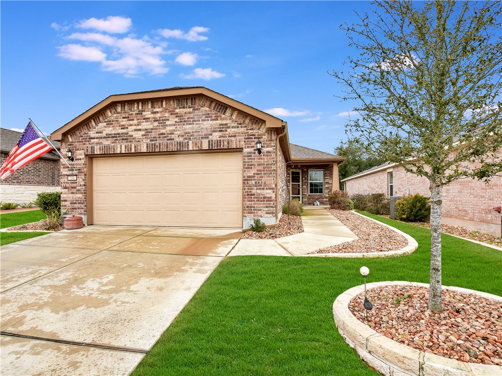 331 Kickapoo Creek Lane Georgetown, TX 78633 - Photo 1 of 1 This 2 bed / 2 bath 2015 Steel Creek peacefully resides on a Sun City greenbelt.