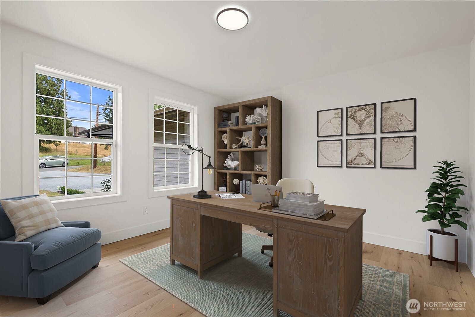 25106 47th Avenue Northeast Arlington, WA 98223 - Photo 18 of 30 a work room with furniture and windows