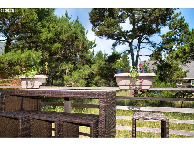 a view of outdoor seating space