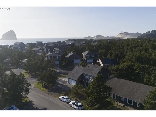 a view of city and mountain