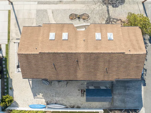 an aerial view of a city