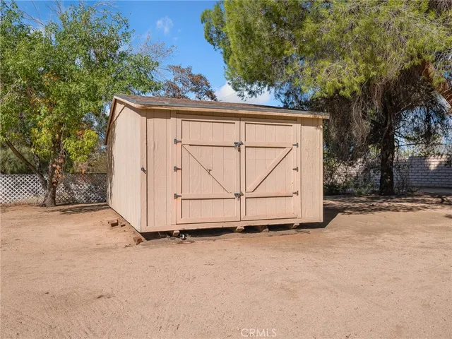 a backyard of a house